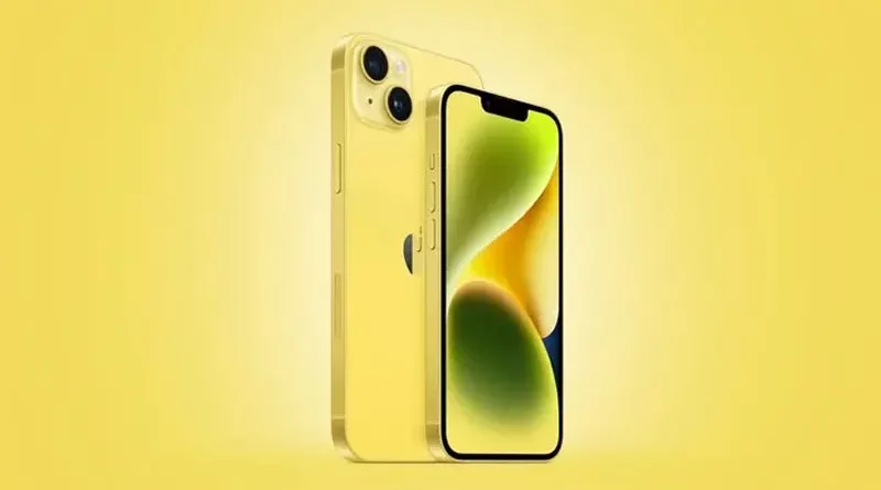 Yellow Iphone